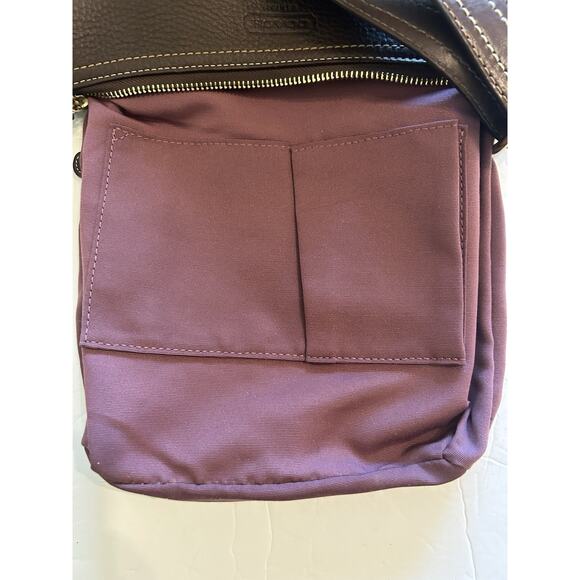 Coach Patchwork Crossboddy Purse Bag Brown Leather Suede Signature C 10435 Y2K - Picture 9 of 14